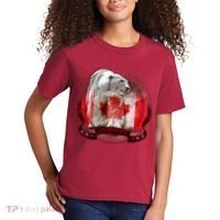Canadian Polar Bear Wildlife Kids T-Shirt thumb 2
