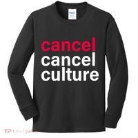 Cancel Cancel Culture Kids Long Sleeve Shirt thumb 0
