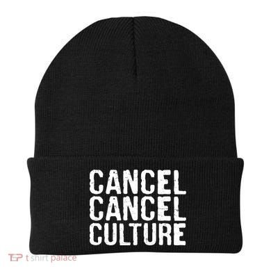Cancel Cancel Culture Distressed Beanie