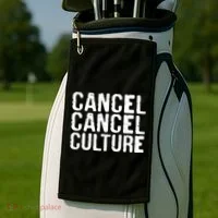 Cancel Cancel Culture Distressed Golf Towel thumb 2