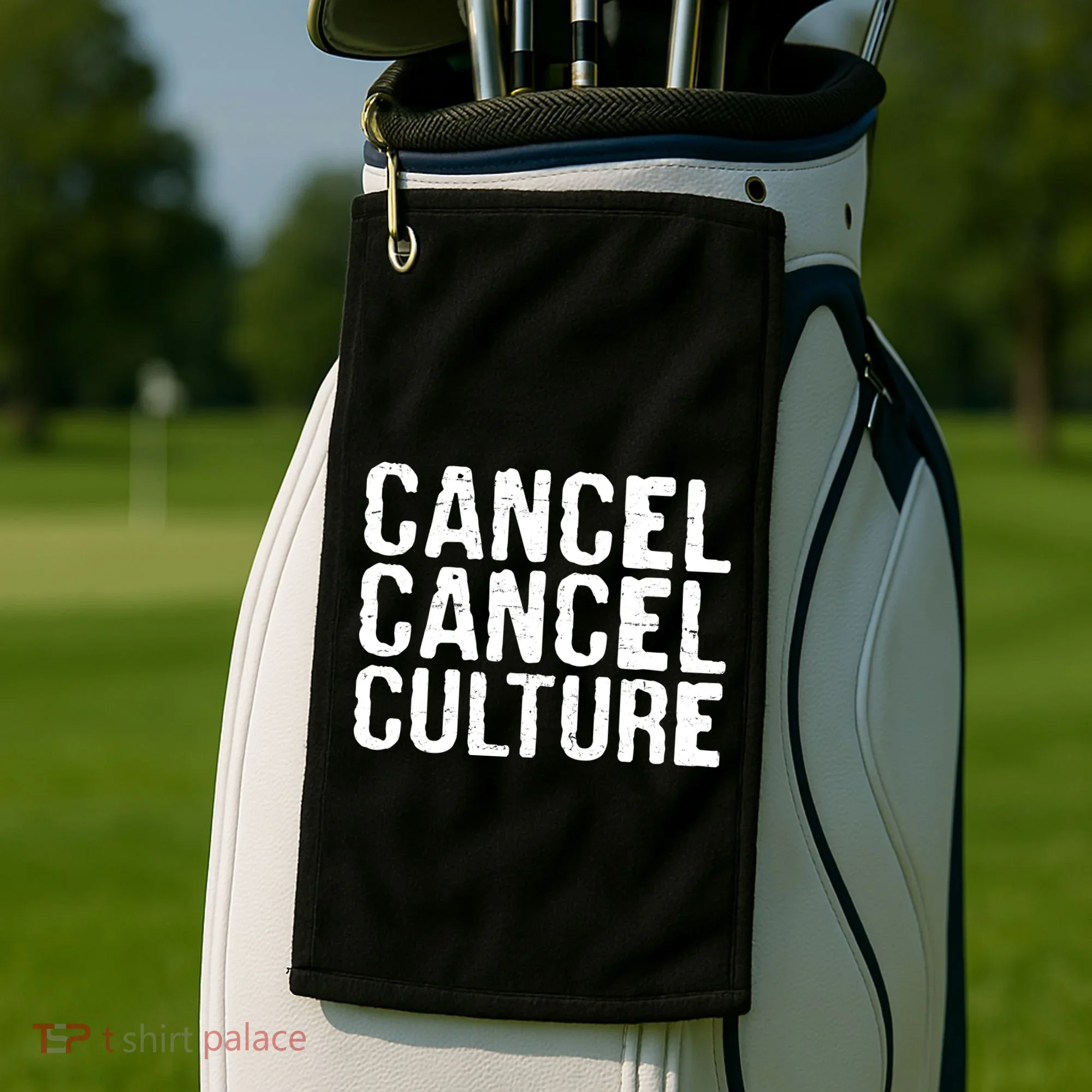 Cancel Cancel Culture Distressed Golf Towel