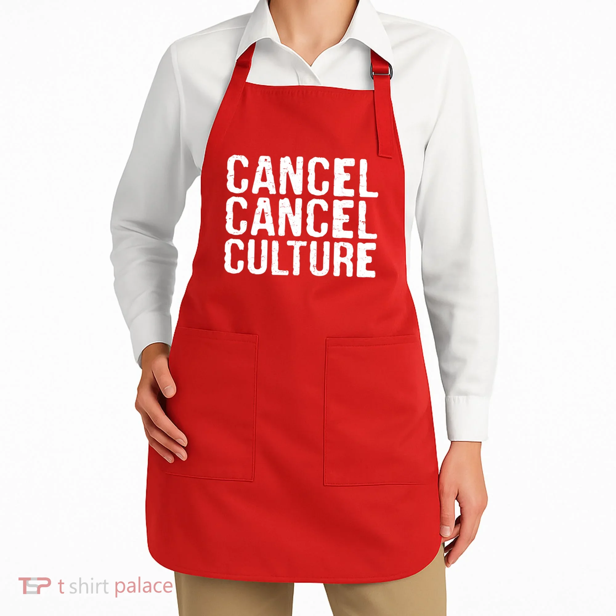 Cancel Cancel Culture Distressed Apron