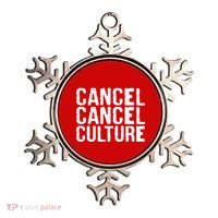 Cancel Cancel Culture Distressed Ornament thumb 0