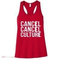 Cancel Cancel Culture Distressed Women's Tank Top thumb 0