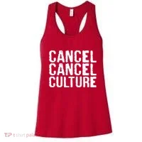 Cancel Cancel Culture Distressed Women's Tank Top thumb 0