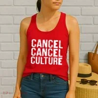 Cancel Cancel Culture Distressed Women's Tank Top thumb 2
