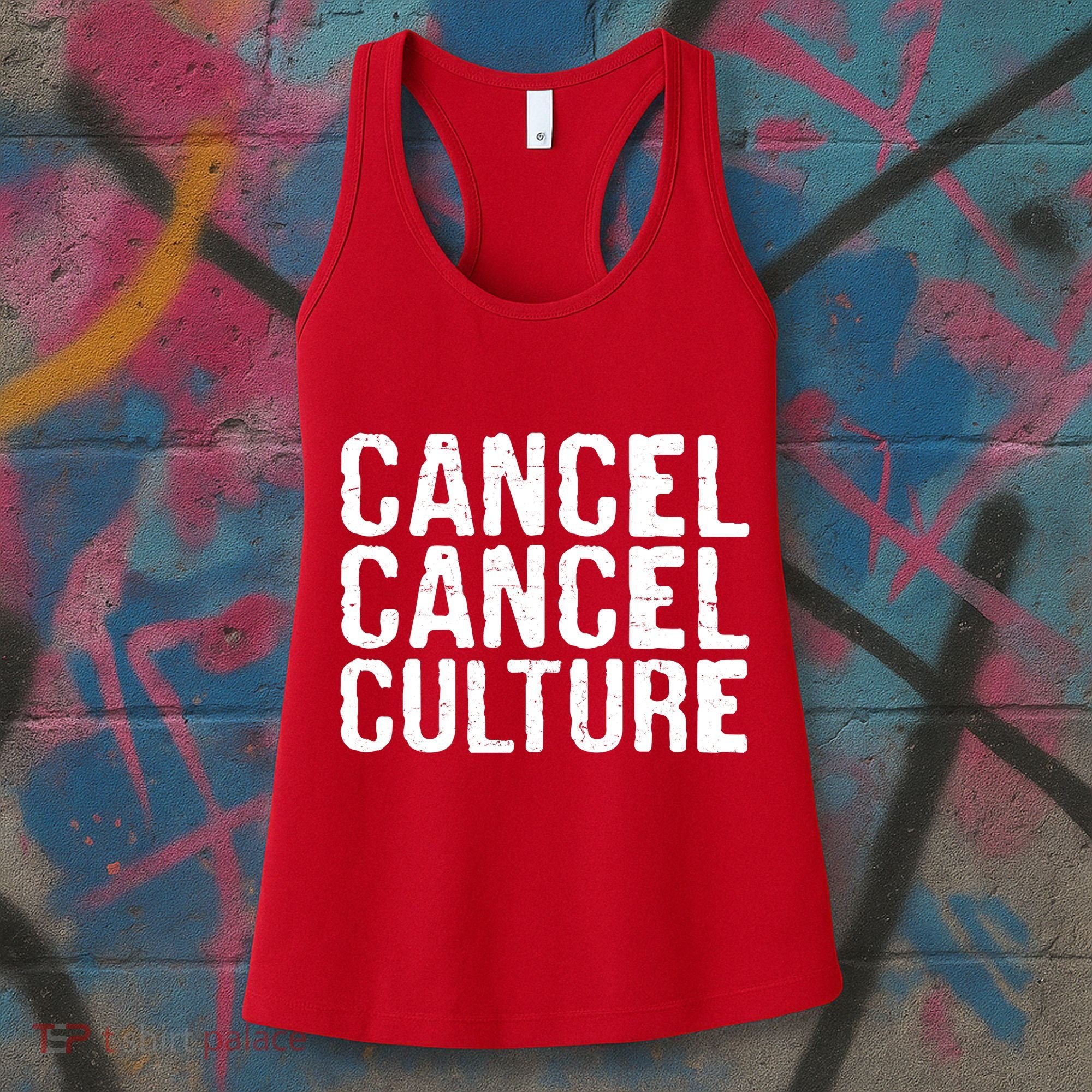 Cancel Cancel Culture Distressed Women's Tank Top