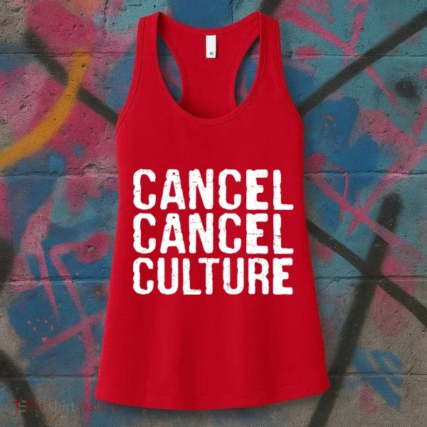 Cancel Cancel Culture Distressed Women's Tank Top