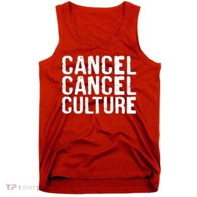 Cancel Cancel Culture Distressed Tank Top