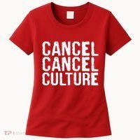 Cancel Cancel Culture Distressed Women's T-Shirt thumb 0