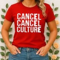 Cancel Cancel Culture Distressed Women's T-Shirt thumb 2