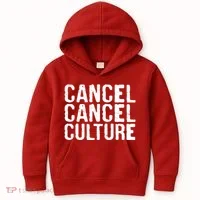 Cancel Cancel Culture Distressed Kids Hoodie thumb 0
