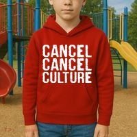 Cancel Cancel Culture Distressed Kids Hoodie thumb 2