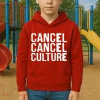 Cancel Cancel Culture Distressed Kids Hoodie thumb 2
