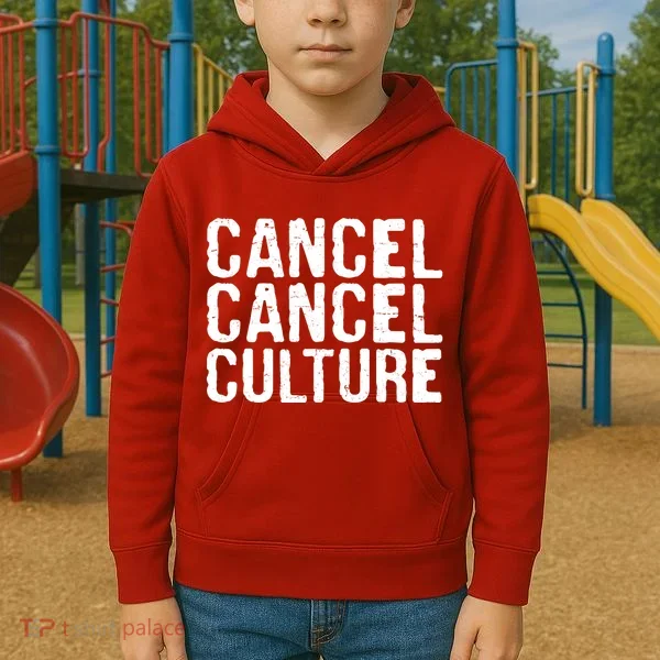 Cancel Cancel Culture Distressed Kids Hoodie