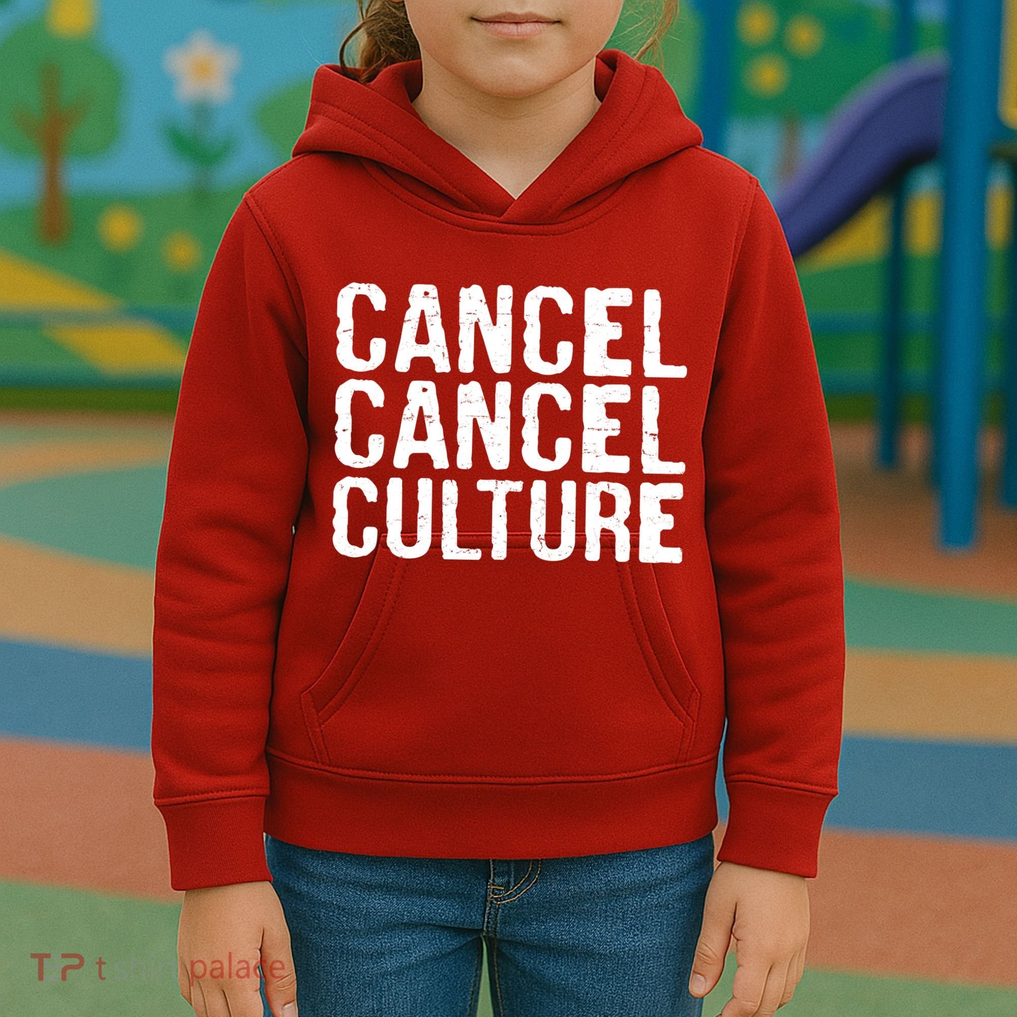 Cancel Cancel Culture Distressed Kids Hoodie
