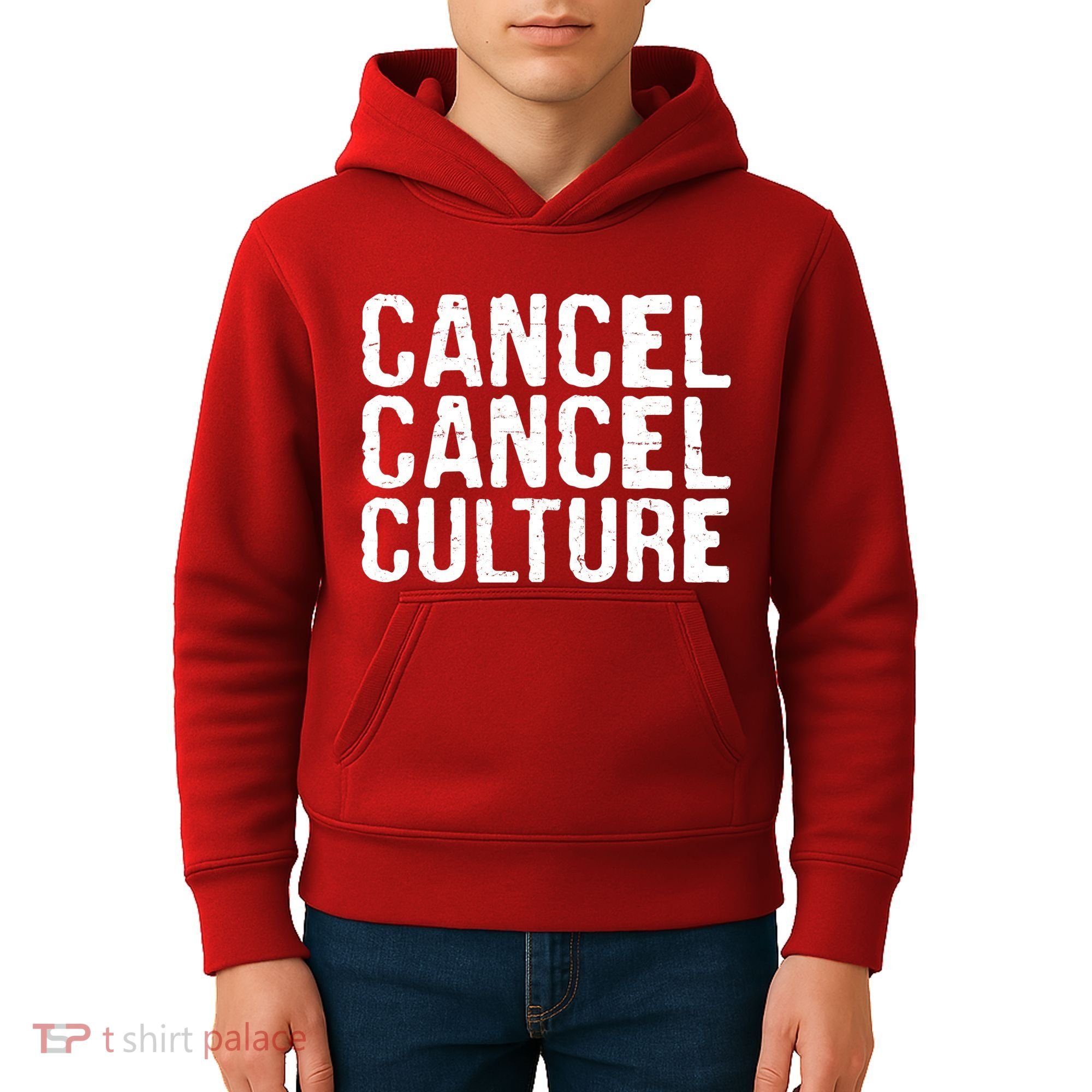 Cancel Cancel Culture Distressed Kids Hoodie