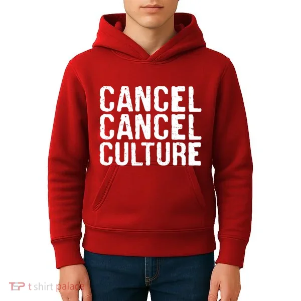 Cancel Cancel Culture Distressed Kids Hoodie
