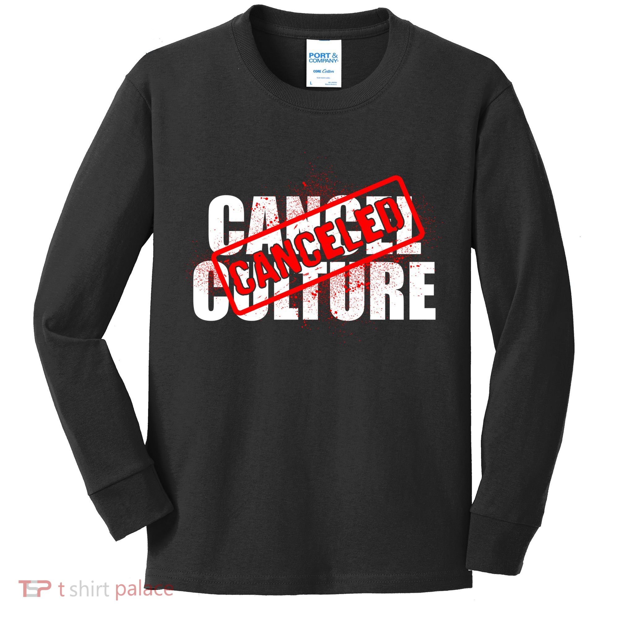 Cancel Culture Canceled Stamp Kids Long Sleeve Shirt