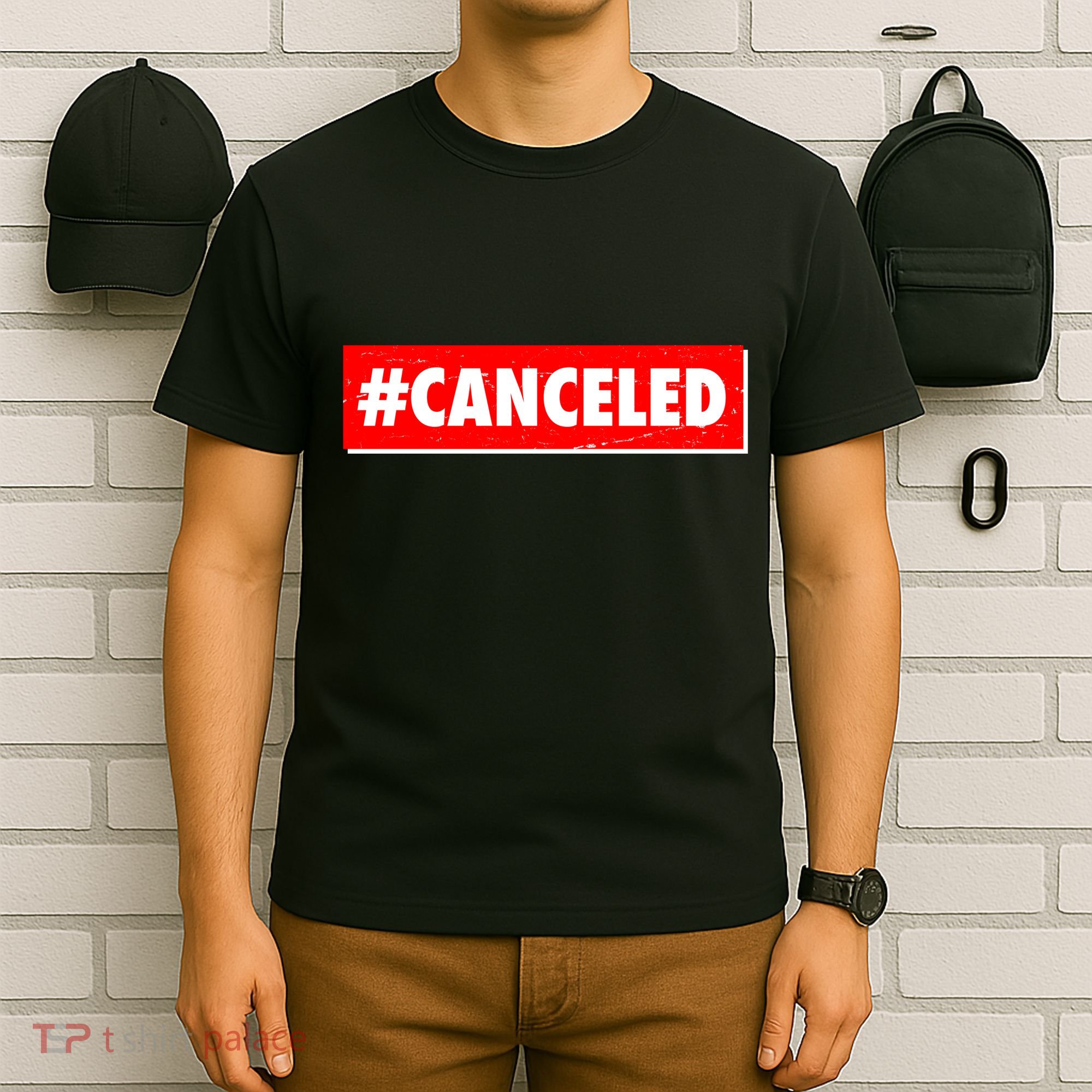 #Canceled Banner T-Shirt