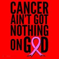Cancer Ain't Got Nothing on God Breast Cancer Awareness Santa Hat thumb 1