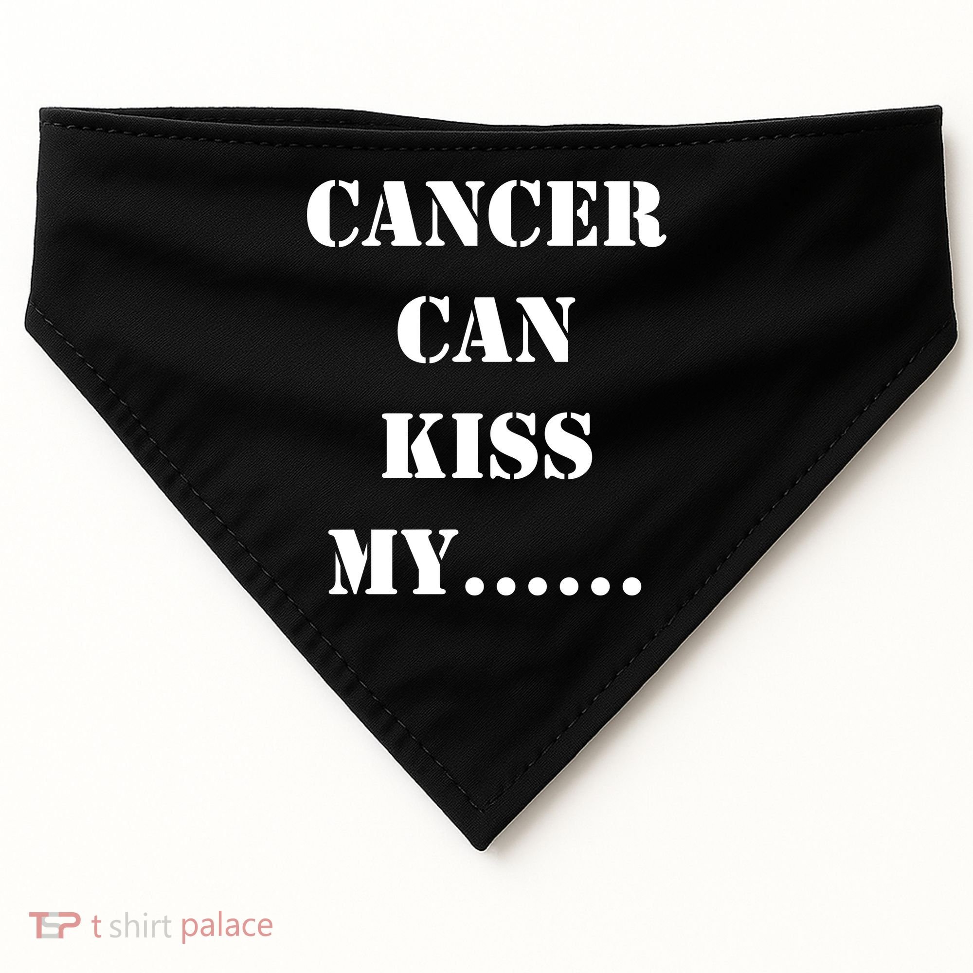 Cancer can Kiss My USA-Made Doggie Bandana