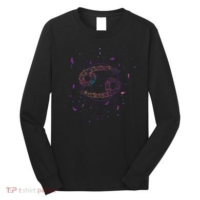 Cancer Floral Zodiac Long Sleeve Shirt