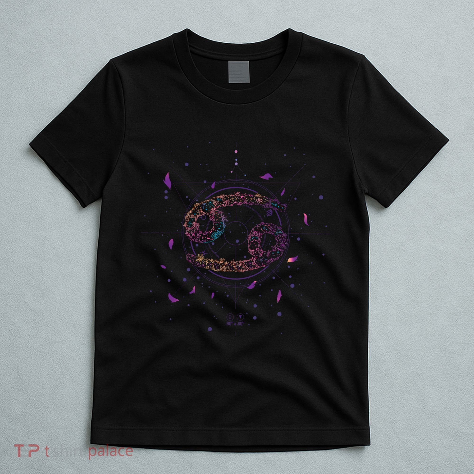 Cancer Floral Zodiac T-Shirt