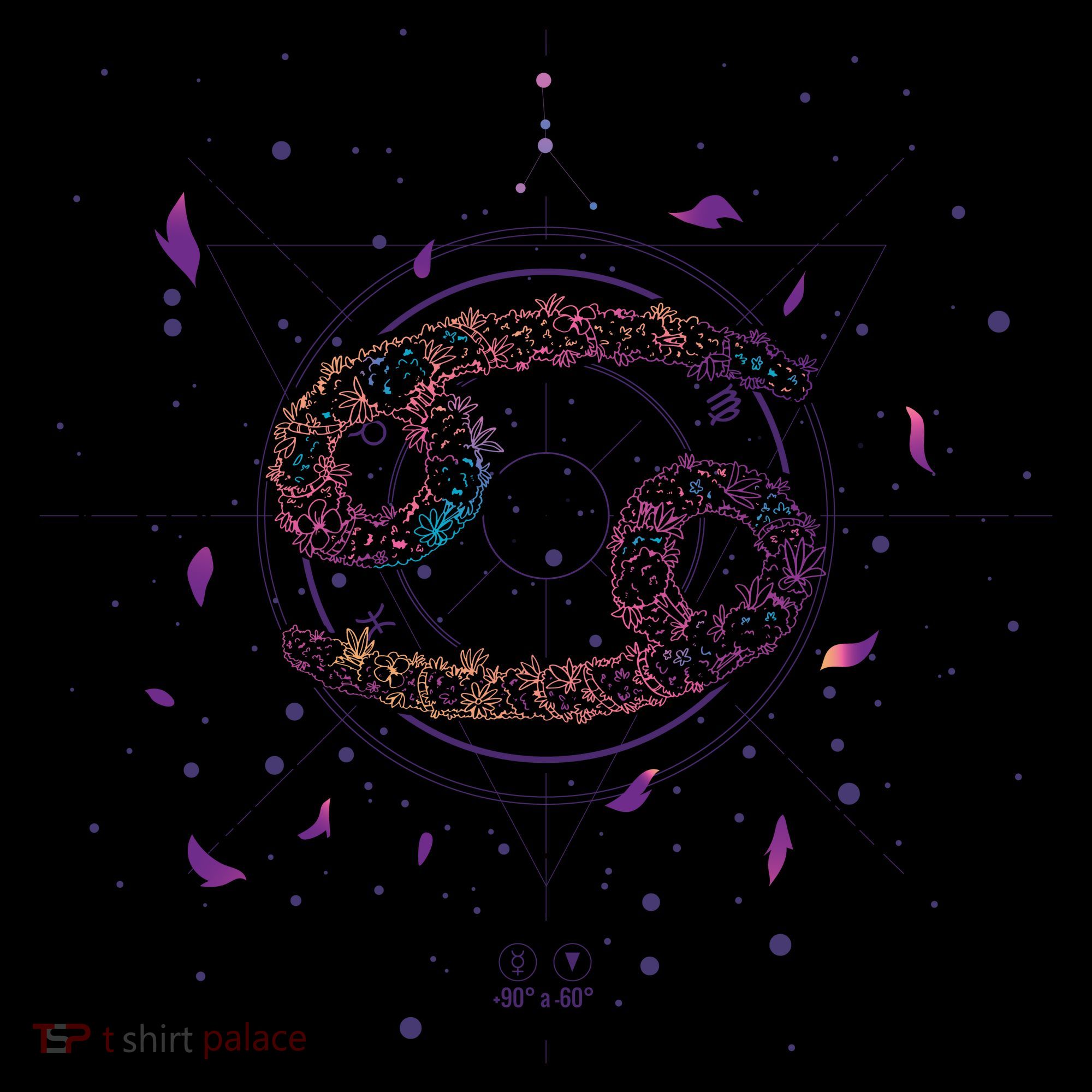 Cancer Floral Zodiac Coffee Mug