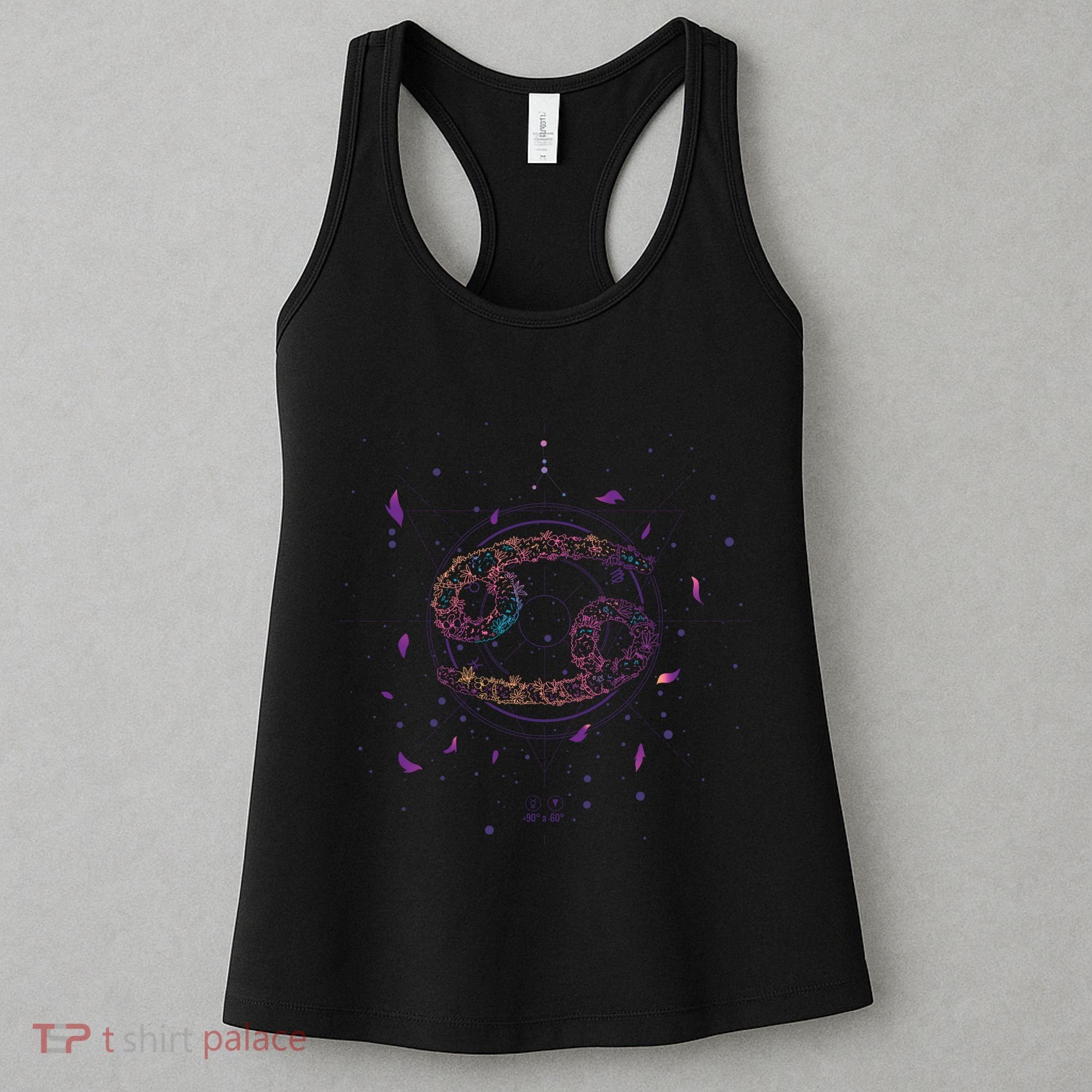 Cancer Floral Zodiac Women's Tank Top