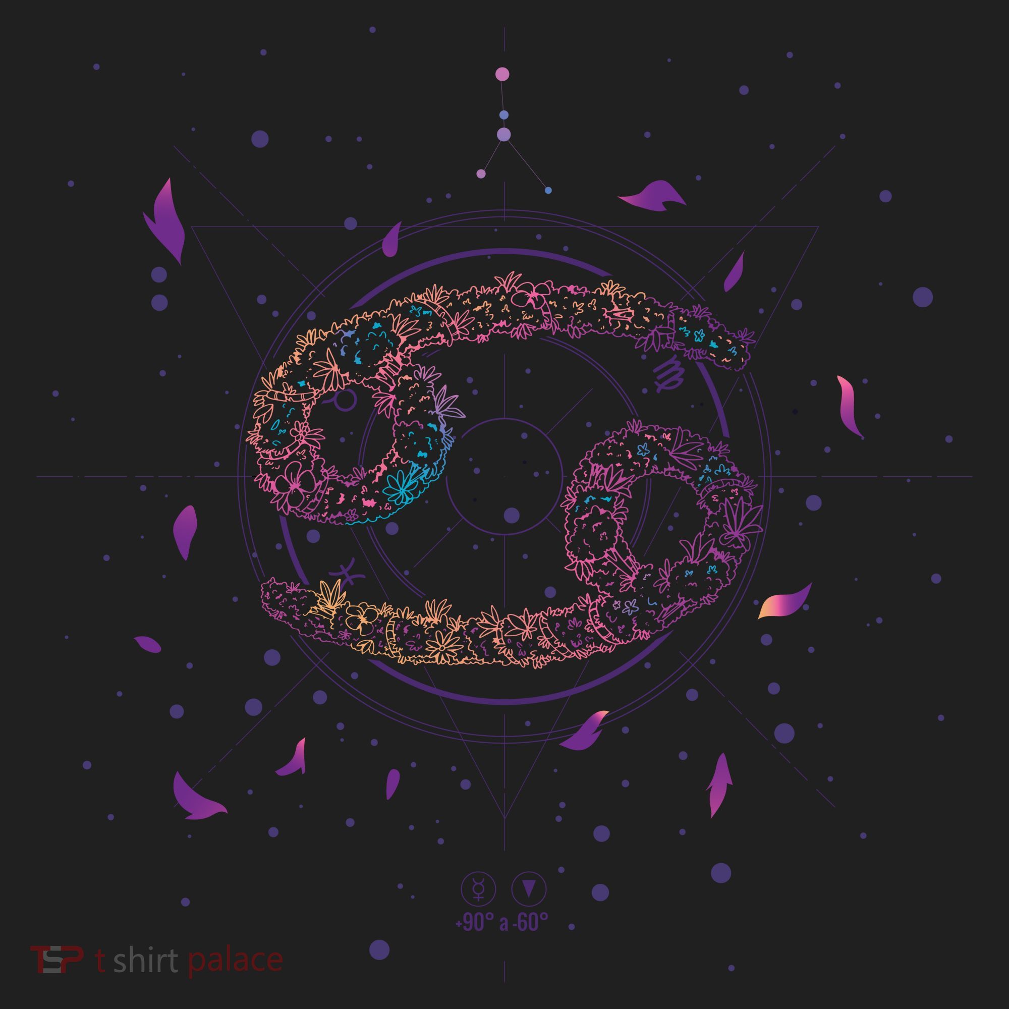 Cancer Floral Zodiac Hat