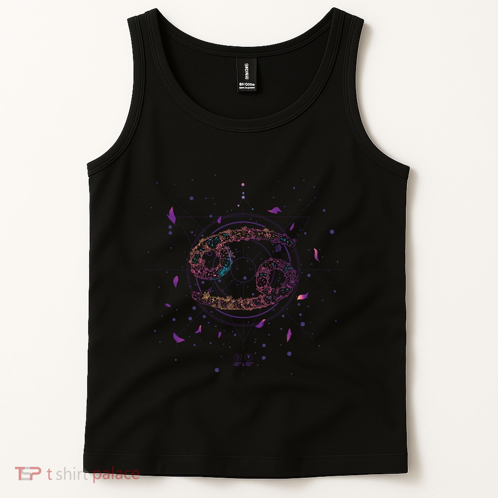 Cancer Floral Zodiac Tank Top