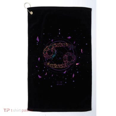 Cancer Floral Zodiac Golf Towel