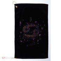 Cancer Floral Zodiac Golf Towel thumb 0