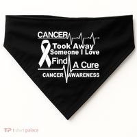 Cancer Took Away Someone I Love USA-Made Doggie Bandana thumb 0