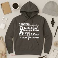 Cancer Took Away Someone I Love Hoodie thumb 3