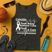 Cancer Took Away Someone I Love Tank Top thumb 4