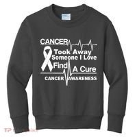 Cancer Took Away Someone I Love Kids Sweatshirt thumb 0