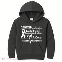 Cancer Took Away Someone I Love Kids Hoodie thumb 0