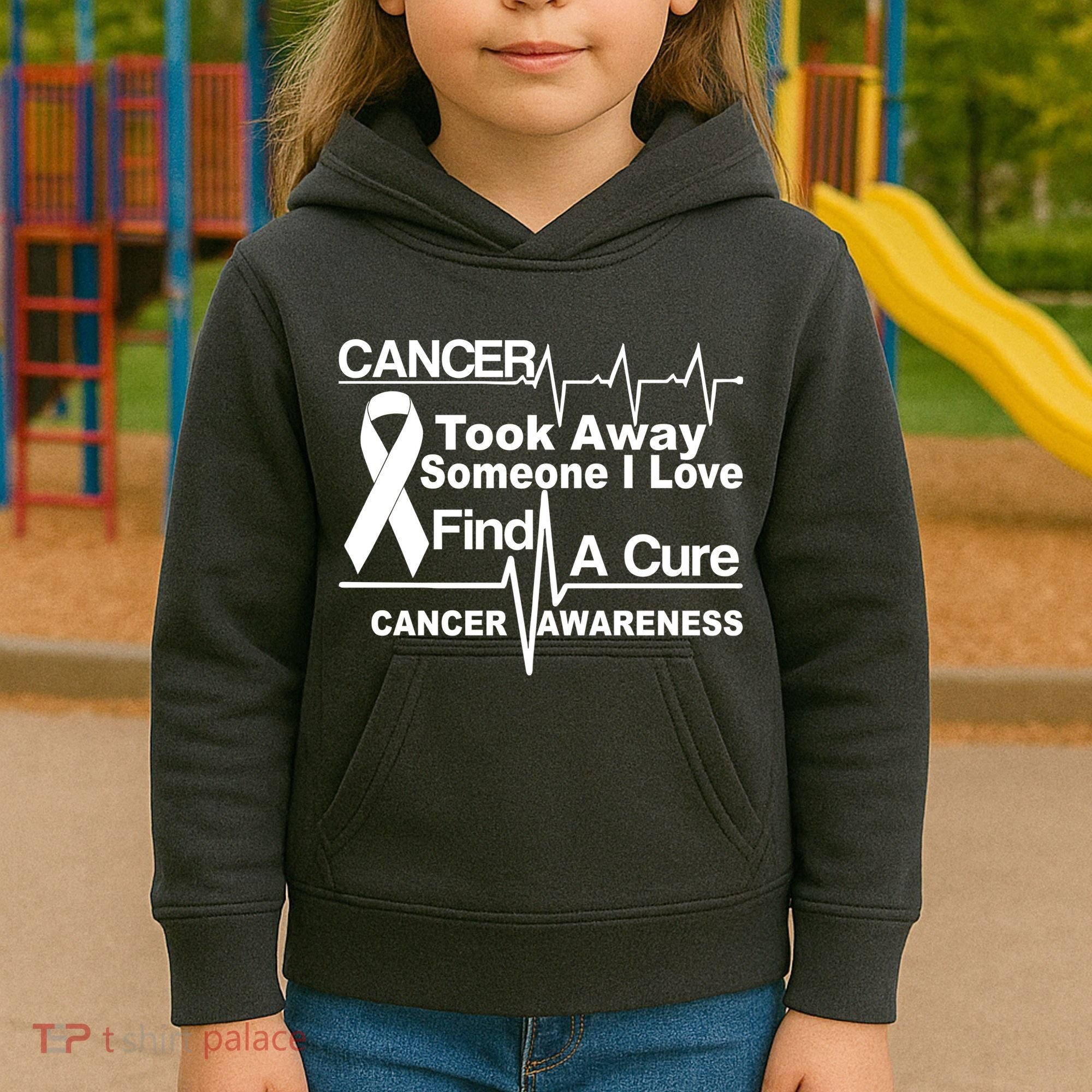 Cancer Took Away Someone I Love Kids Hoodie