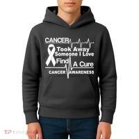 Cancer Took Away Someone I Love Kids Hoodie thumb 4