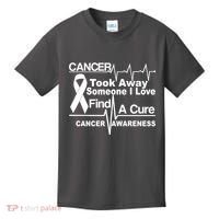 Cancer Took Away Someone I Love Kids T-Shirt thumb 0