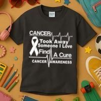 Cancer Took Away Someone I Love Kids T-Shirt thumb 3