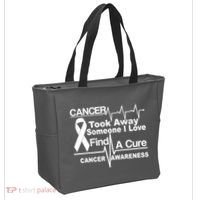 Cancer Took Away Someone I Love Tote Bag thumb 2