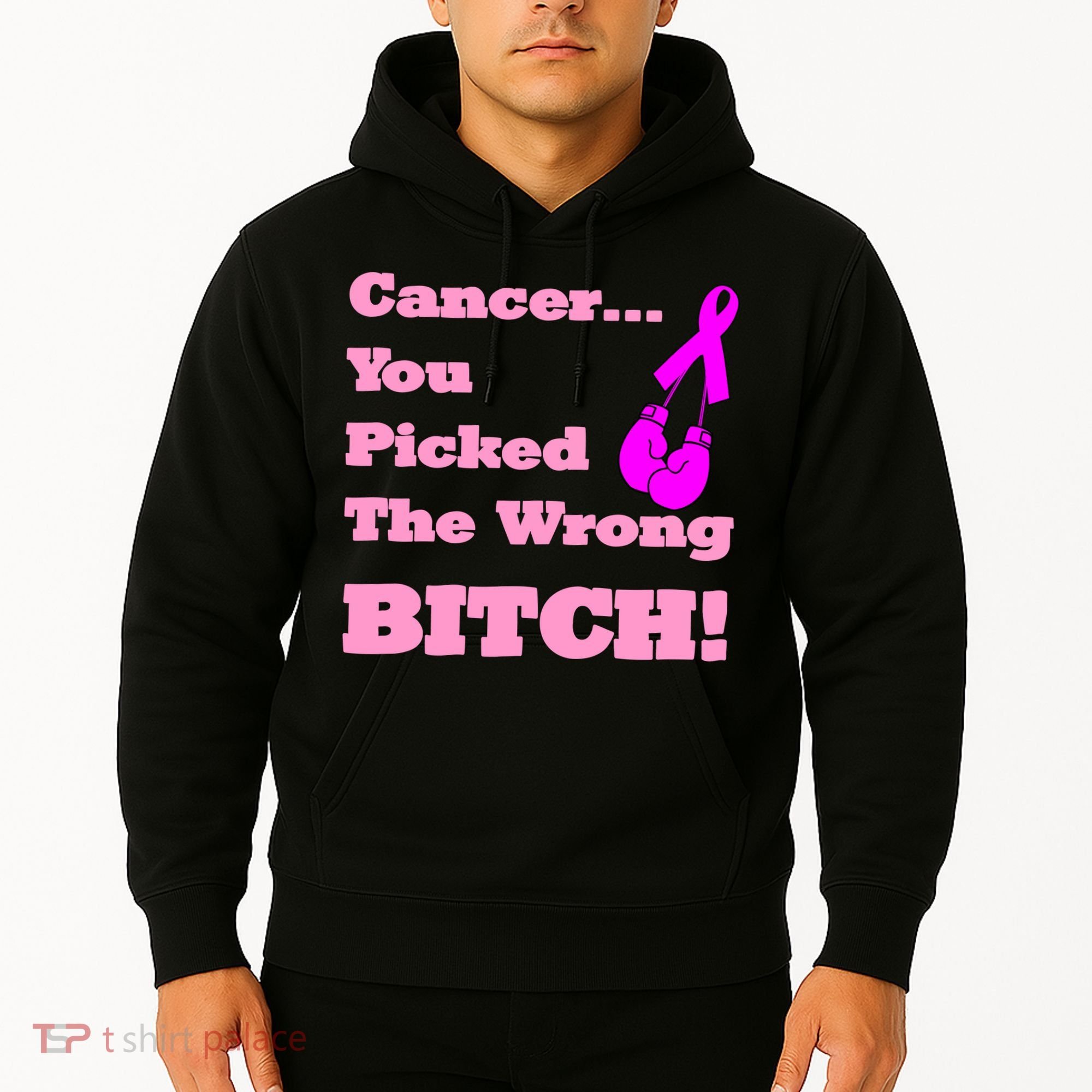 Cancer You Picked The Wrong Bitch Breast Cancer Hoodie
