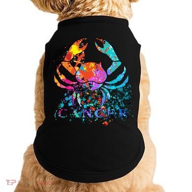 Cancer Zodiac Sign Crab Colorful Doggie Tank
