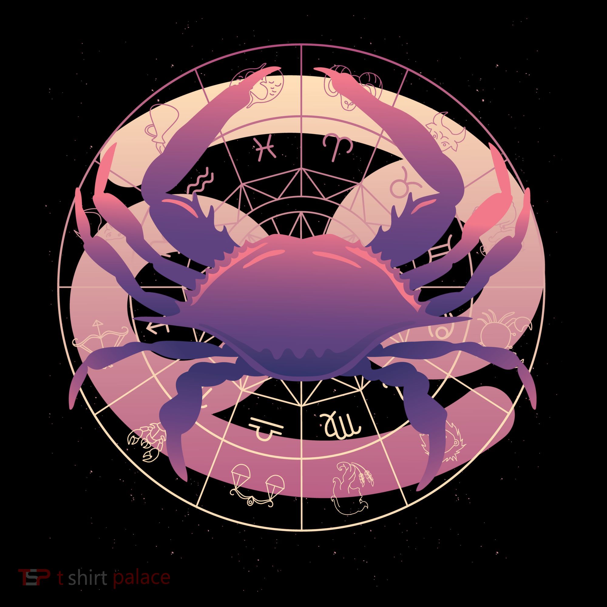 Cancer Zodiac Symbol Women's Hoodie