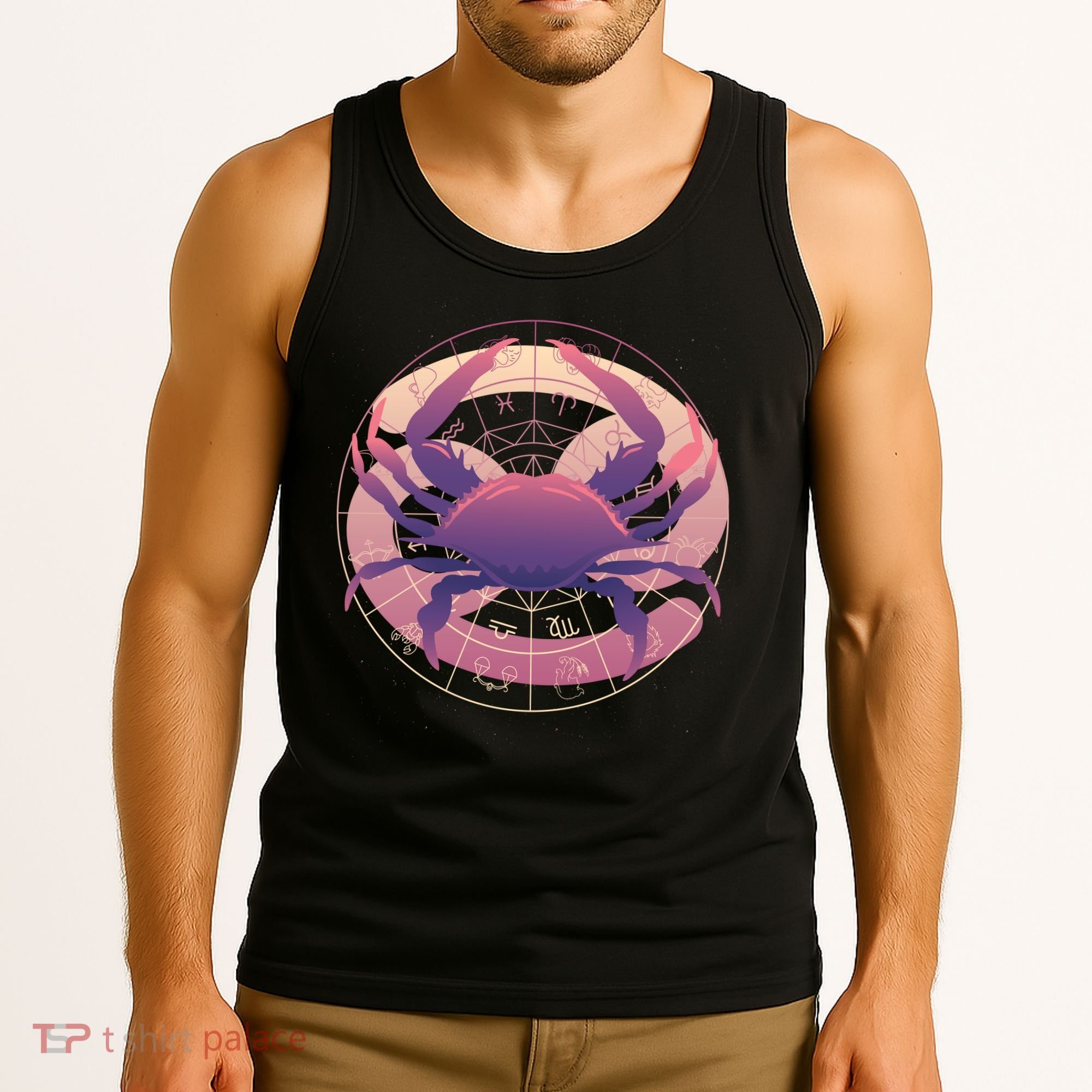 Cancer Zodiac Symbol Tank Top