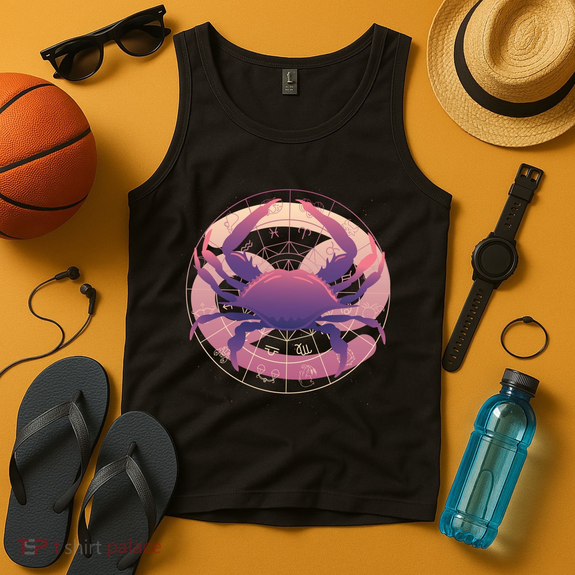 Cancer Zodiac Symbol Tank Top
