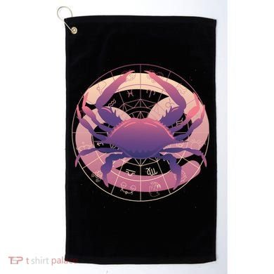 Cancer Zodiac Symbol Golf Towel